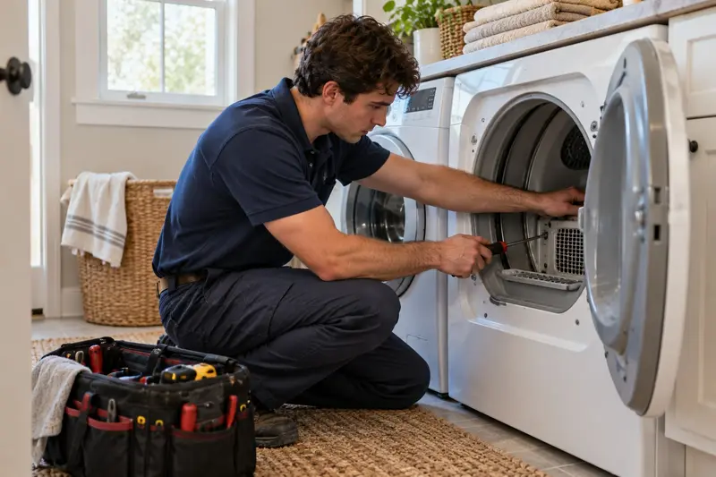 Appliance repair technician: dryer repair