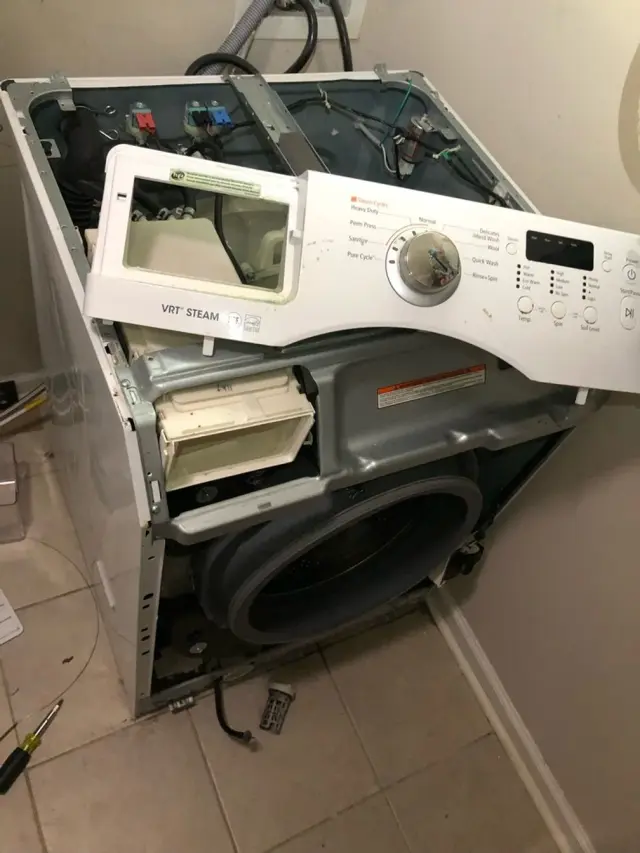 Appliance repair job completed by a Mr. Fixer technician