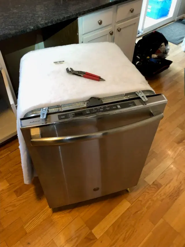 Appliance repair job completed by a Mr. Fixer technician