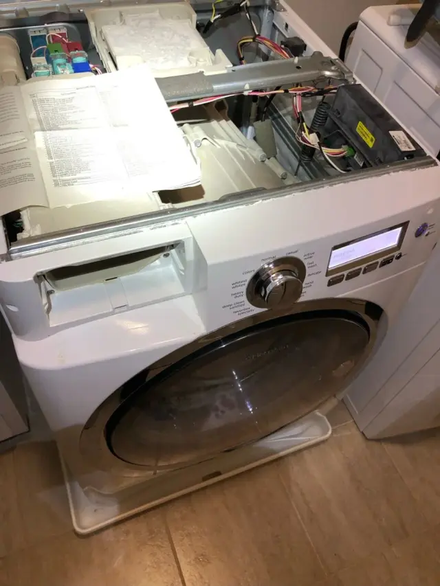 Appliance repair job completed by a Mr. Fixer technician
